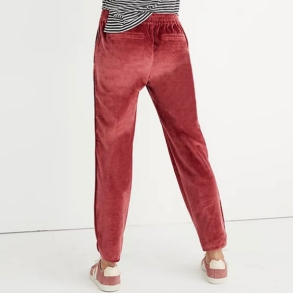 Madewell Rouge Velvet Jogger Track Pant Size Small Athleisure - Picture 2 of 11